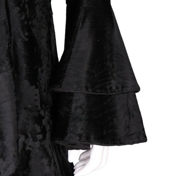 DENNIS BASSO Vintage Russian Broadtail Fur Coat - Picture 7 of 12